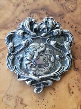 Sterling Art Nouveau Unger Bros Reproduction by MMA Pin/Pendant